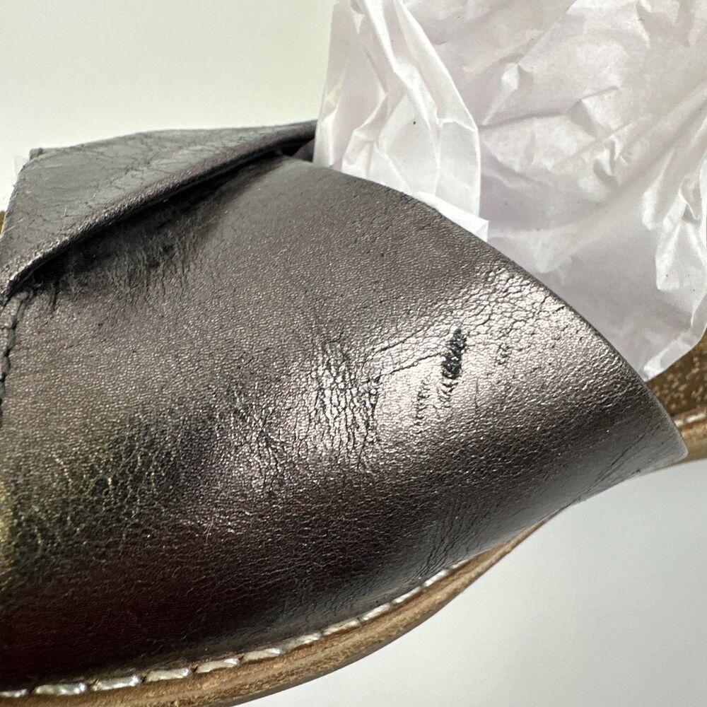 Sofft Bayo Sandal Pewter Soft Leather Comfort Adjustable Hidden Wedge Womens 9 - Picture 16 of 16